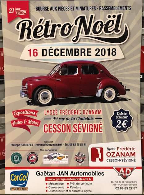 Affiche Rétro Noël Lycée Ozanam