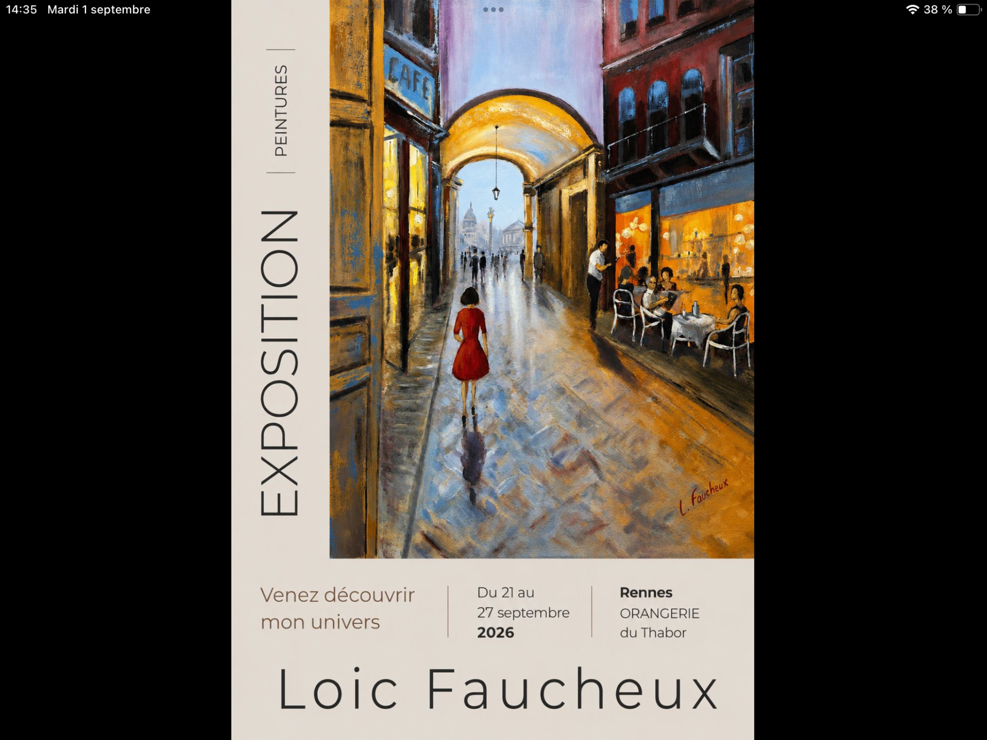 Affiche Exposition Loïc