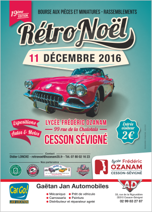 Affiche Retro Noel